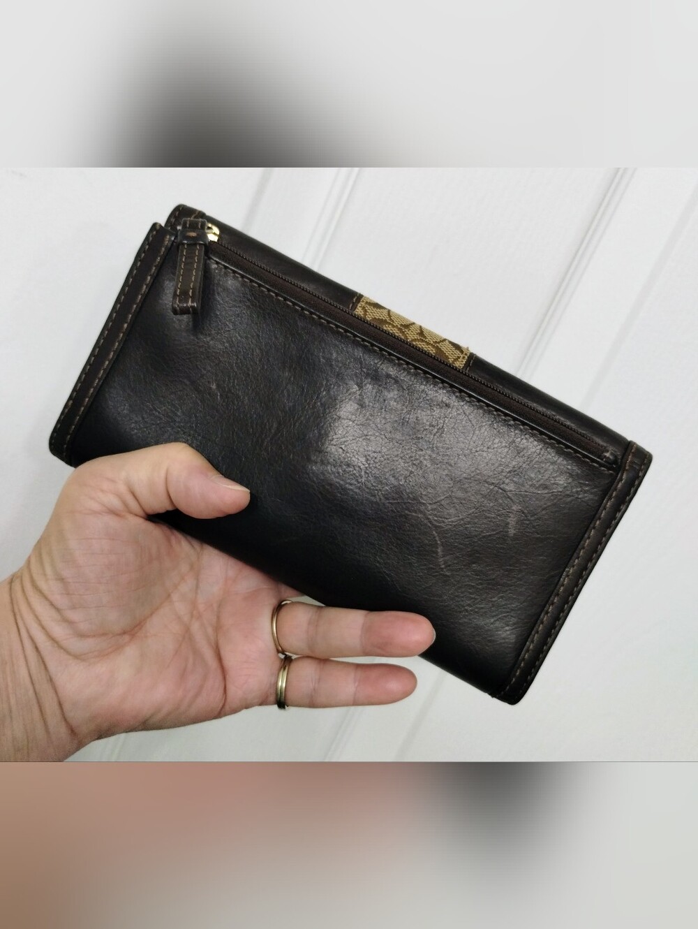 Coach Wallet Tattersall Y2K Vintage - Picture 3 of 10